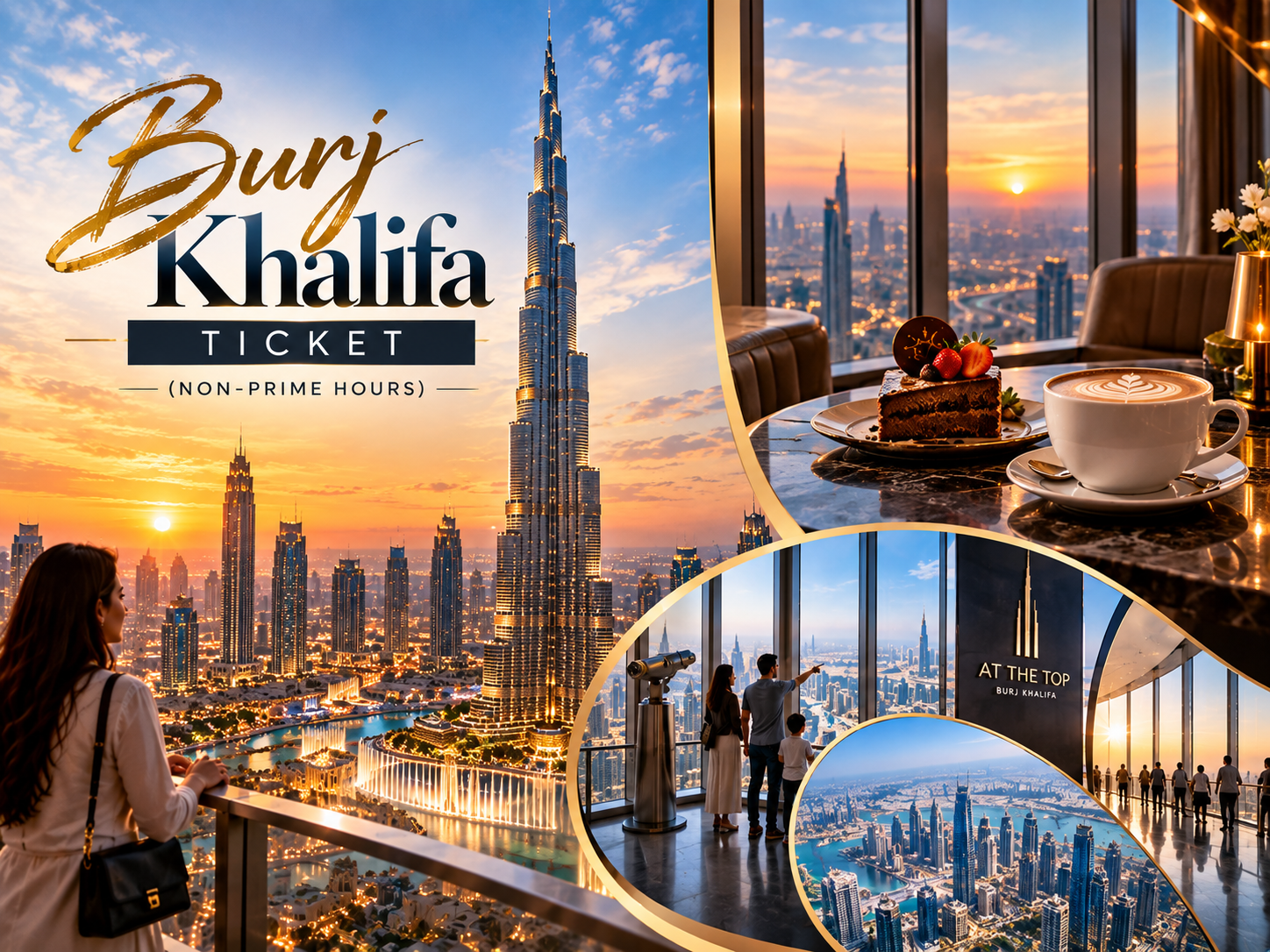 Burj Khalifa Ticket With The Cafe Treat (Non-Prime Hours)