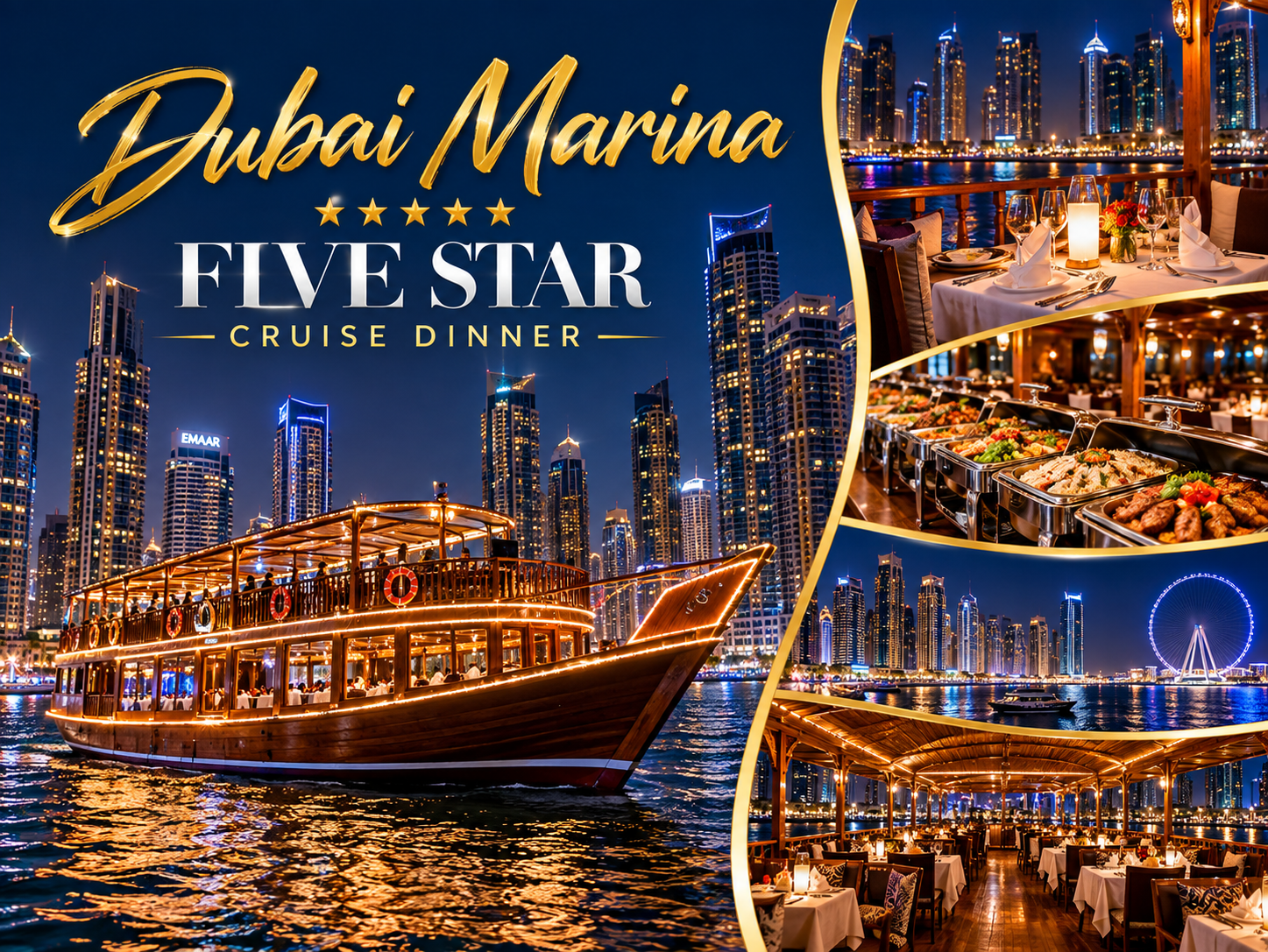 Dubai Marina Five Star Cruise Dinner