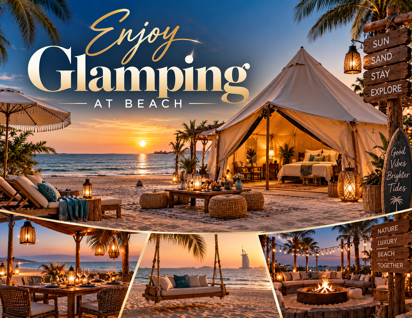 Enjoy Glamping at Beach