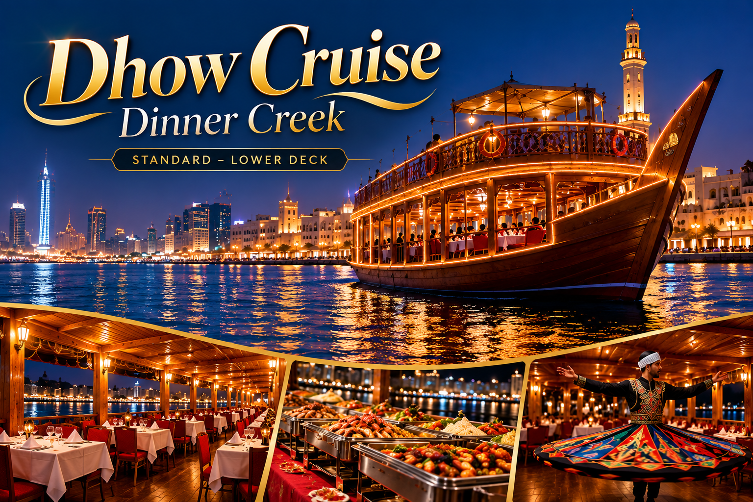 Dhow Cruise Dinner Creek Standard - Lower Deck