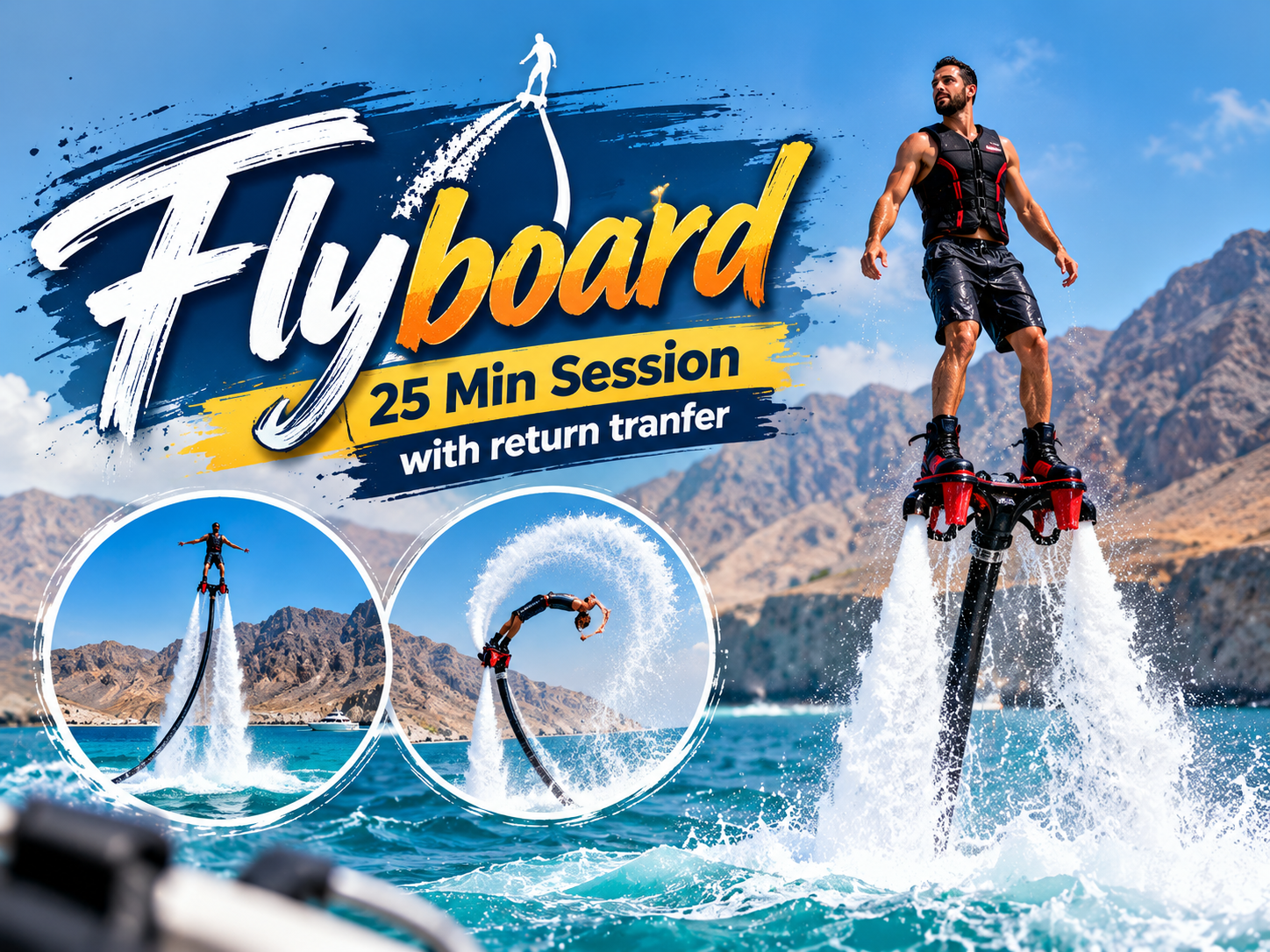 Flyboard 25 Min Session with return tranfer