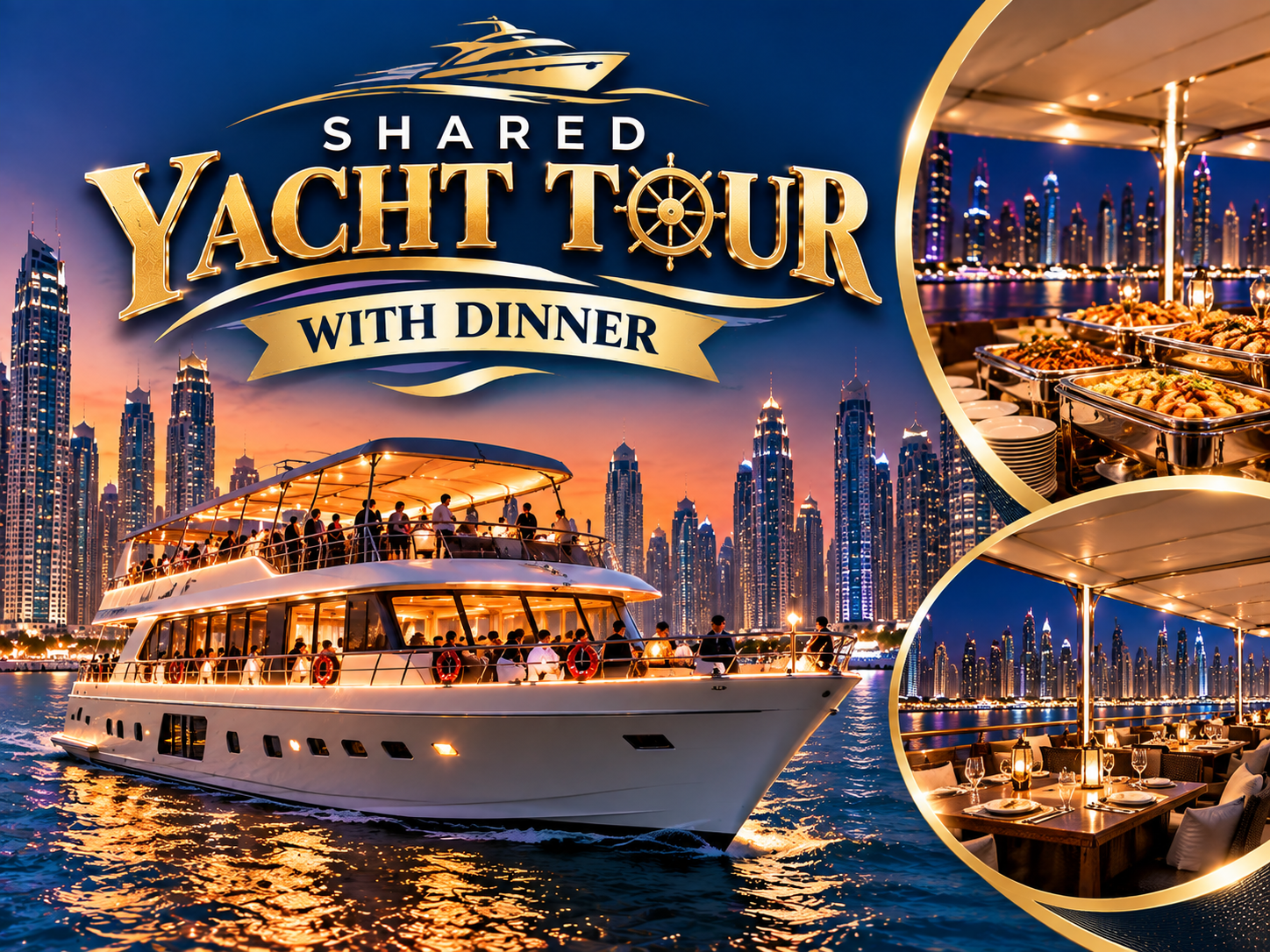 SHARED YACHT TOUR WITH DINNER
