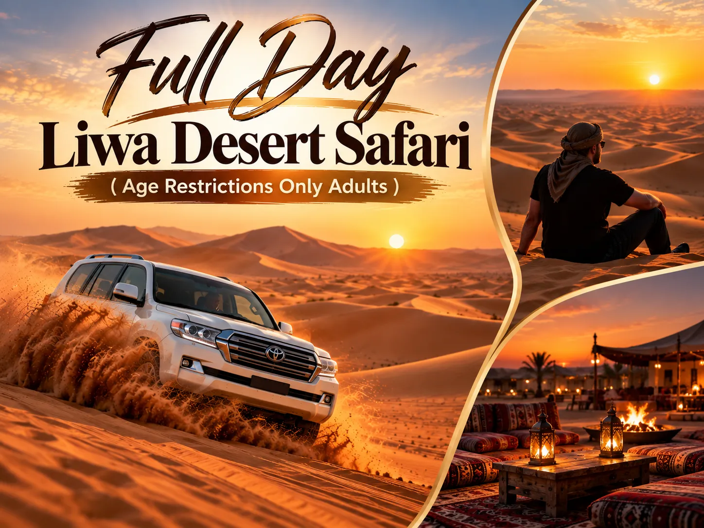 Full Day Liwa Desert Safari ( Age Restrictions Only Adults )