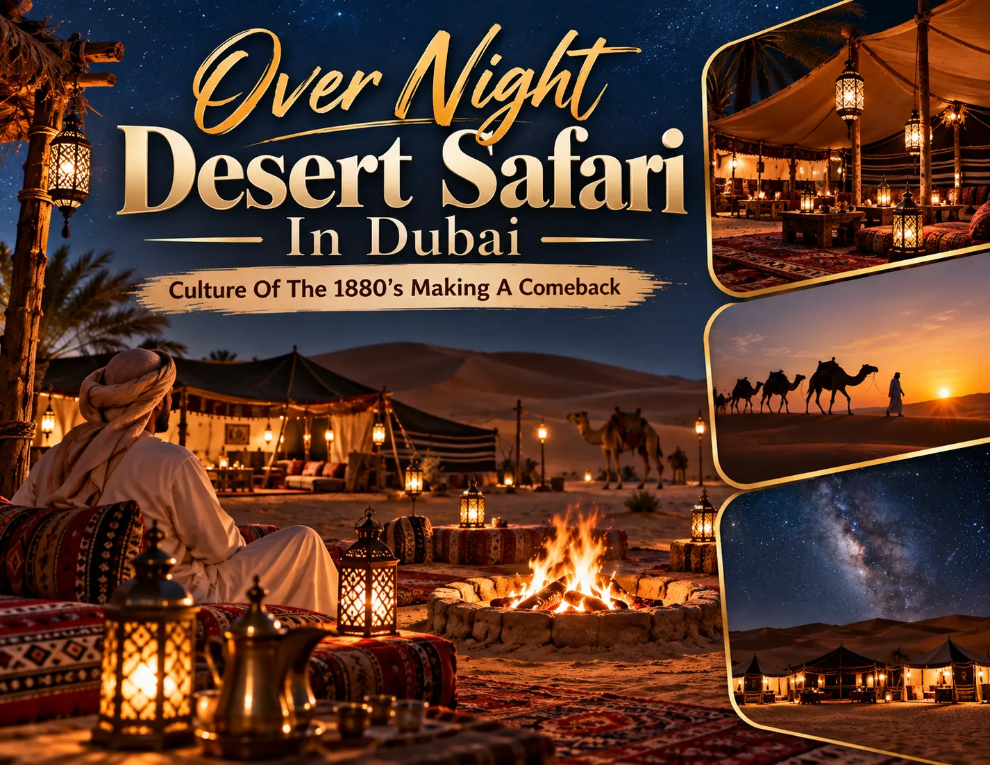Over Night Desert Safari In Dubai Culture Of The 1880's Making A Comeback