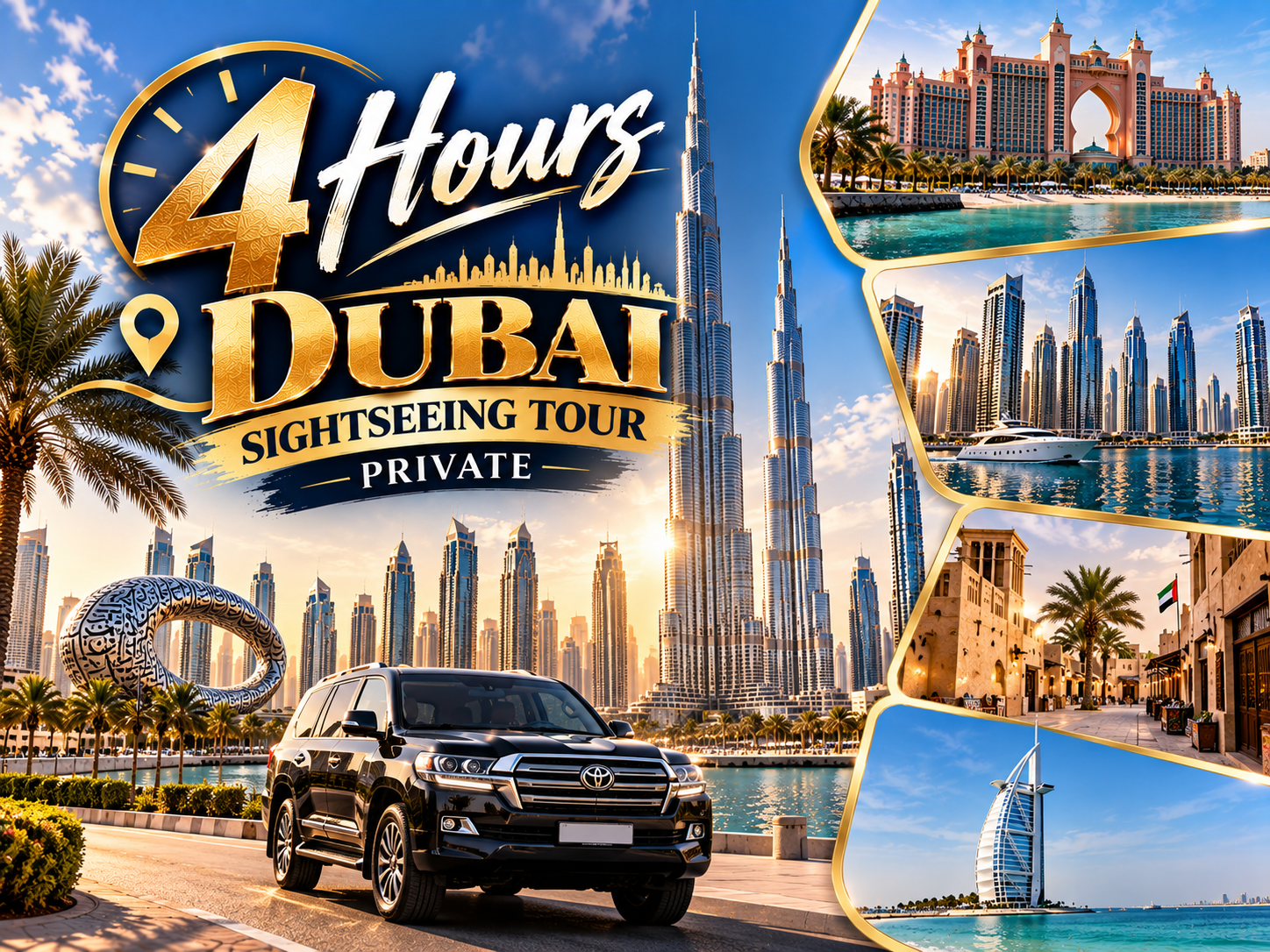 4 Hours Dubai Sightseeing Tour Private