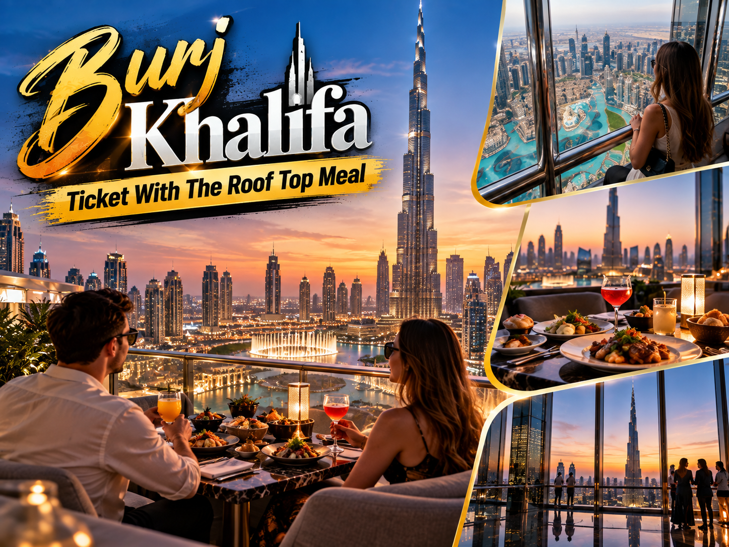 Burj Khalifa Ticket With The Roof Top Meal