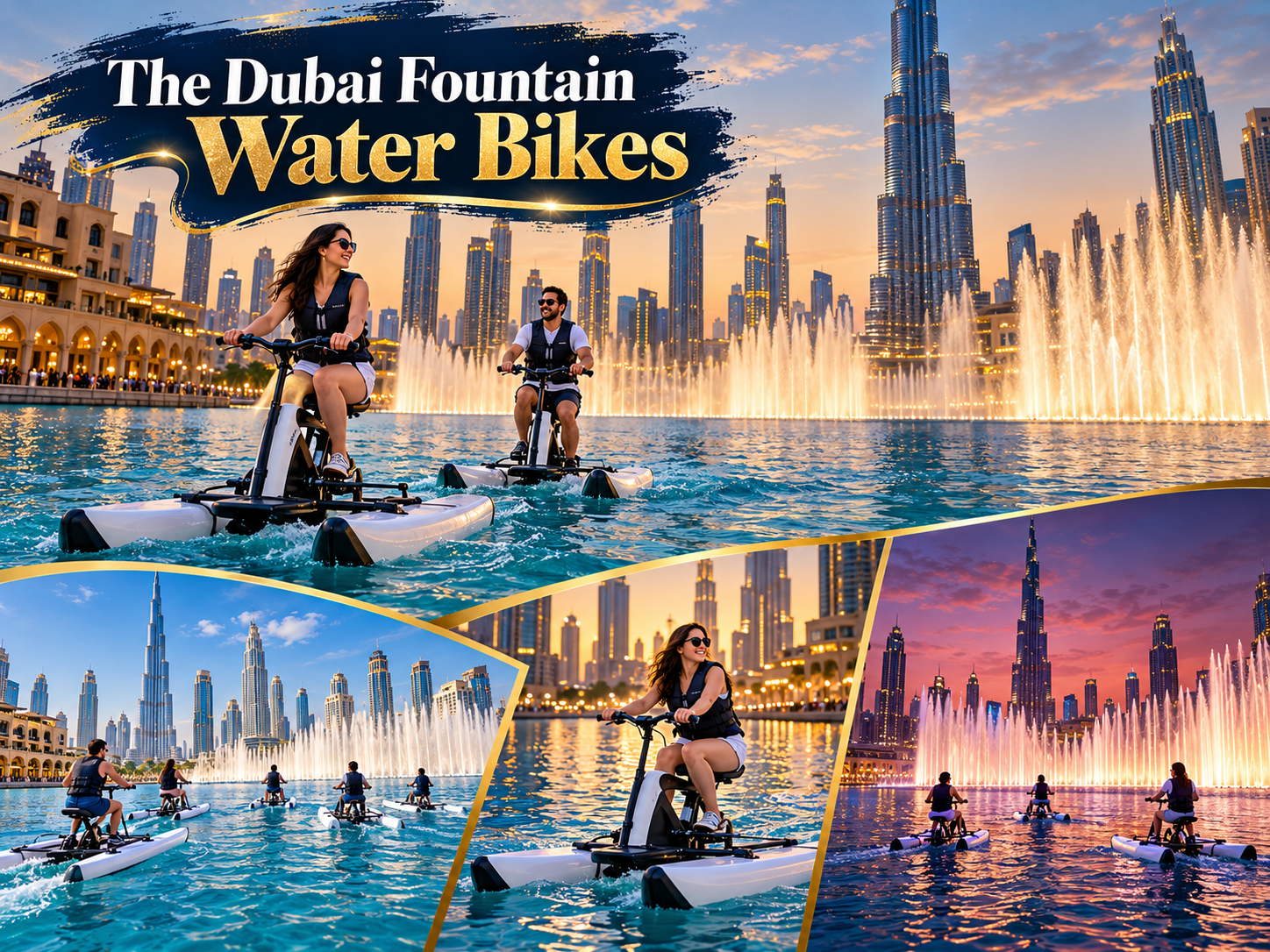 The Dubai Fountain Water Bikes